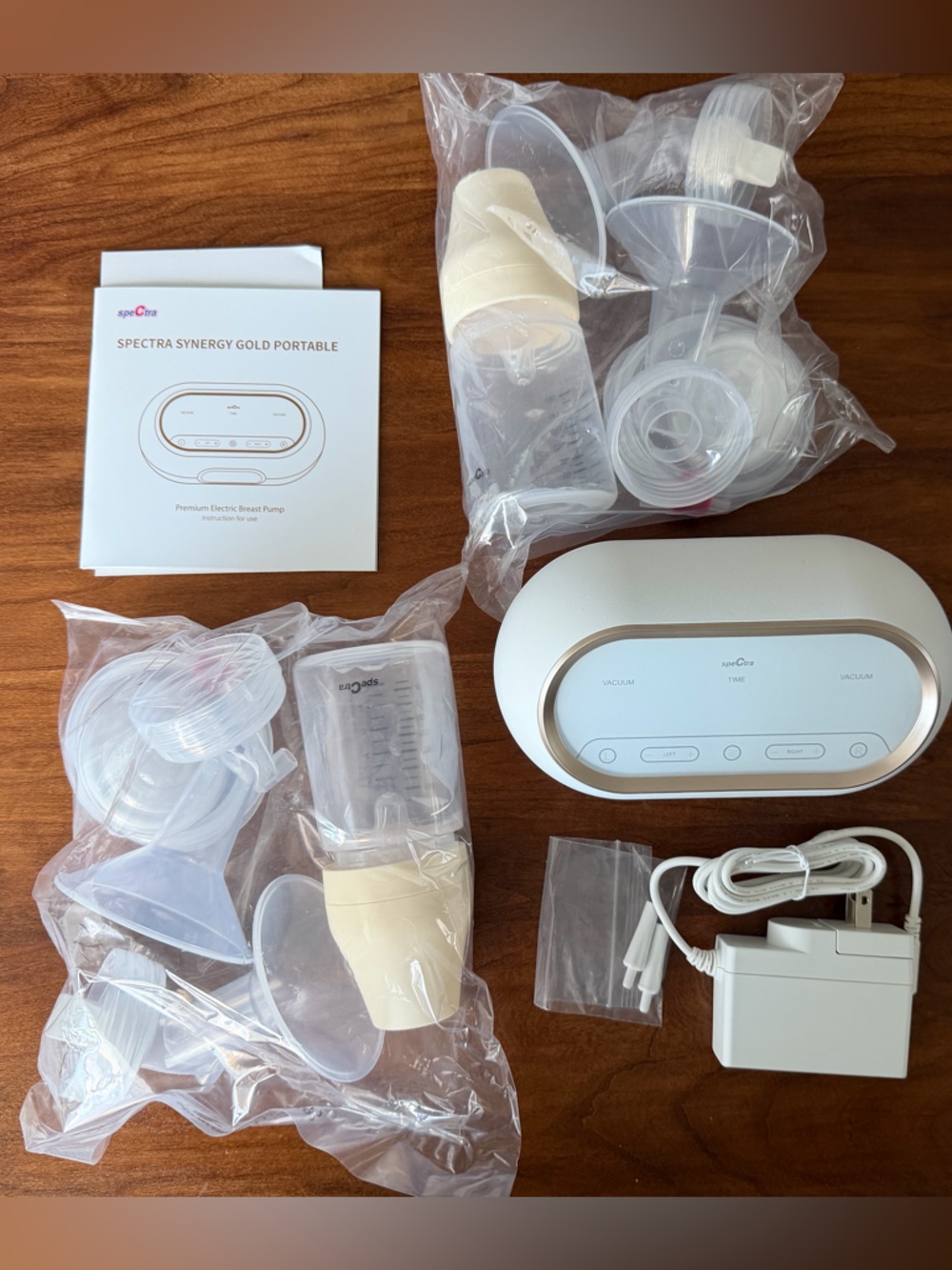 Spectra Synergy Gold Portable Electric Breast Pump - Cream/White